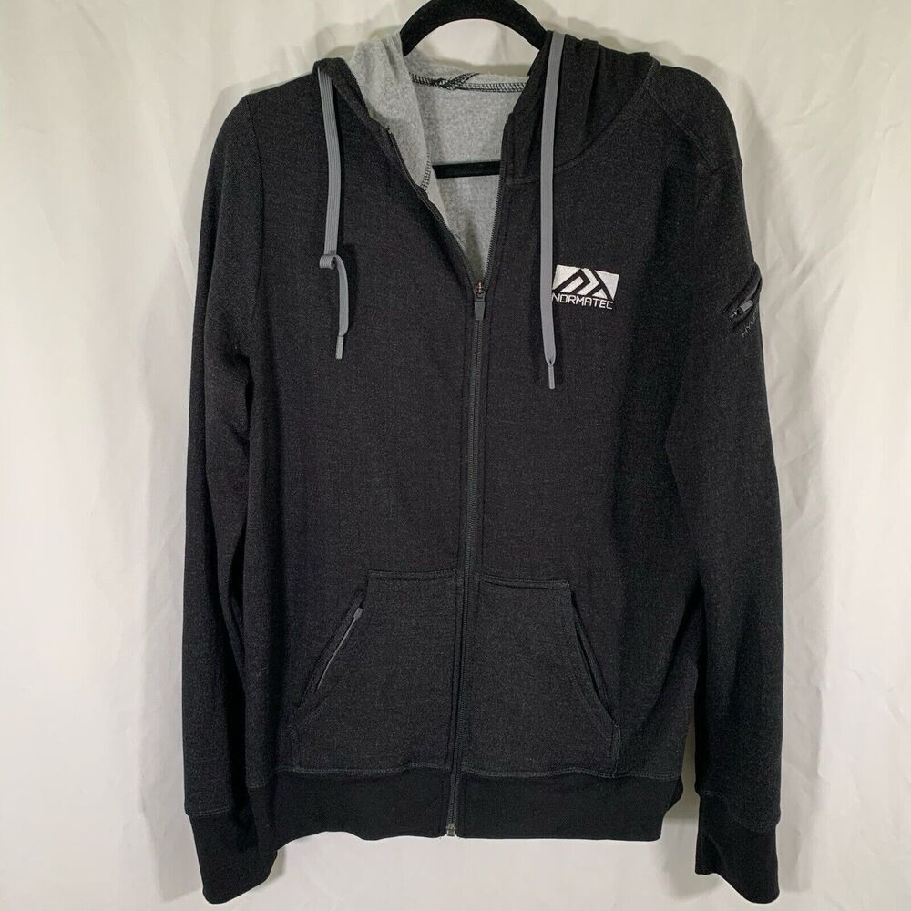 Hylete Hoodie Women's XL Black Full Zip Normatec Zip Pockets Drawstring